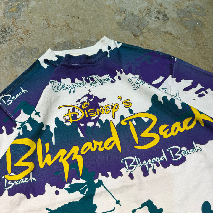古着 USA製 90's Disney/ブリザード・ビーチ・ウォーター・パーク/アトラクション/シングルステッチTシャツ/サイズXL相当