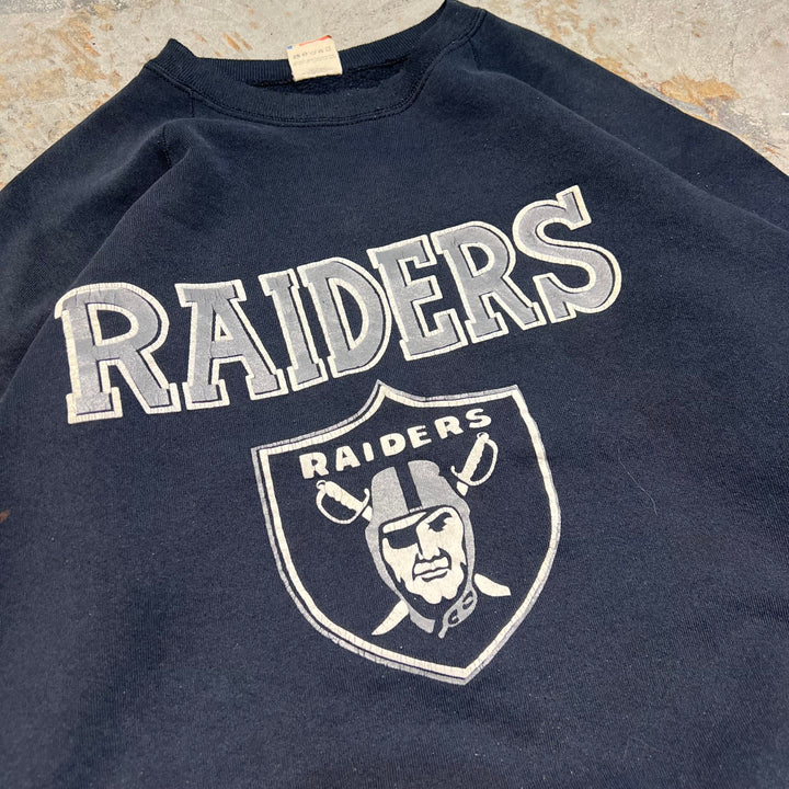 #3955 古着 FRUIT OF THE LOOM /フルーツオブザルーム/Crew  Neck Sweat Shirt/クルーネックスウェット/RAIDERS/レイダース/MADE IN U.S.A/サイズXXL相当