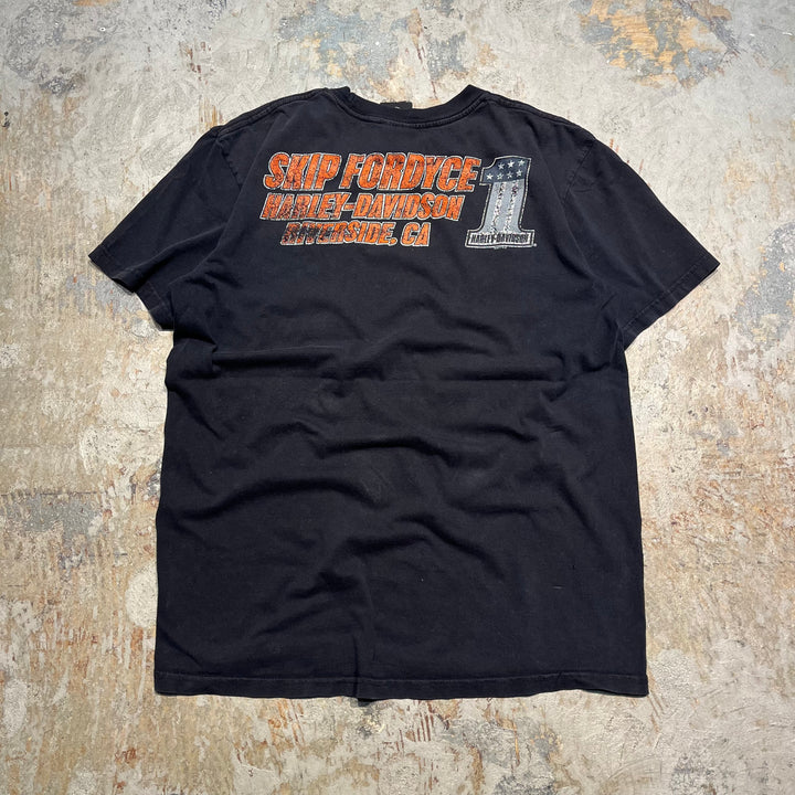 古着Harley-Davidson/ハーレー ダビッドソン/スキップフォーダイス/RIVERSIDE,CA/プリントTシャツ/サイズXL