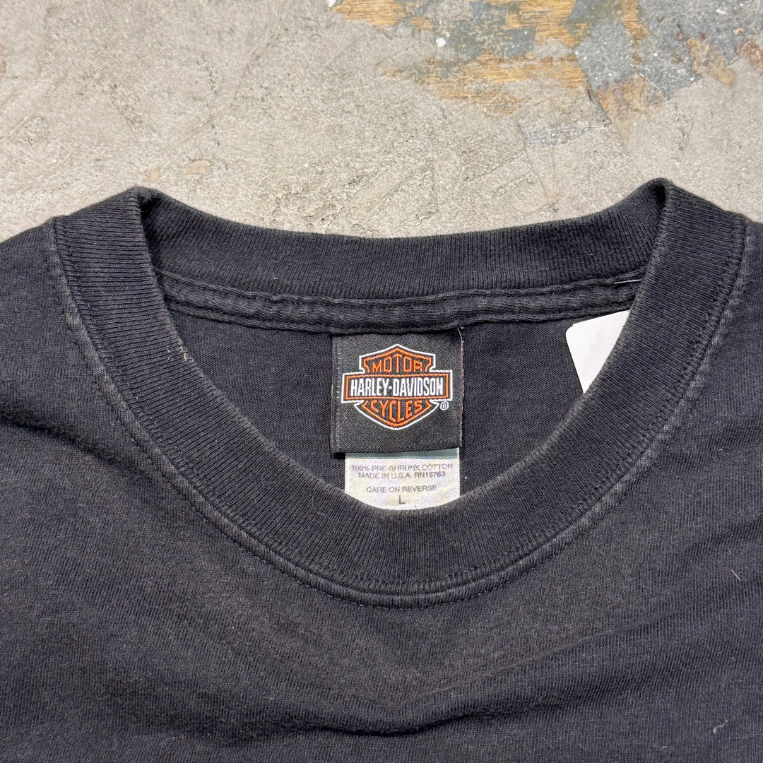 Used clothing Made in USA Harley-Davidson/Harley-Davidson/Printed T-shirt/Size L