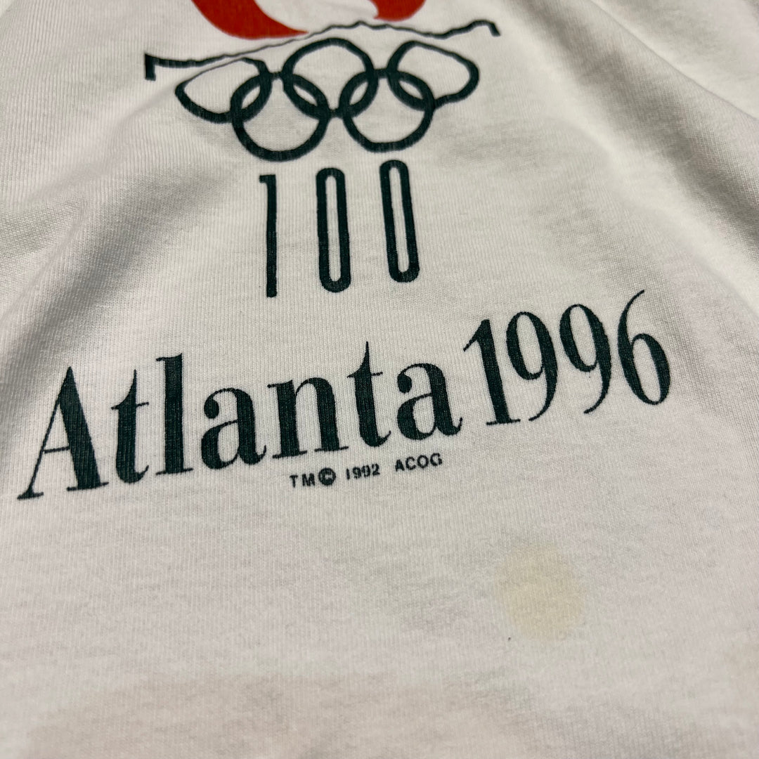 #4808 古着 92's チャンピオン/Atlanta 1996/アトランタオリンピック/ヴィンテージ シングルステッチ Tシャツ/サイズXL相当