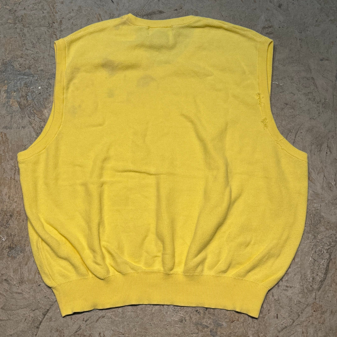 古着 POLO GOLF Ralph Lauren/ ポロゴルフラルフローレン/ Vネックニットベスト/ サイズ2XL