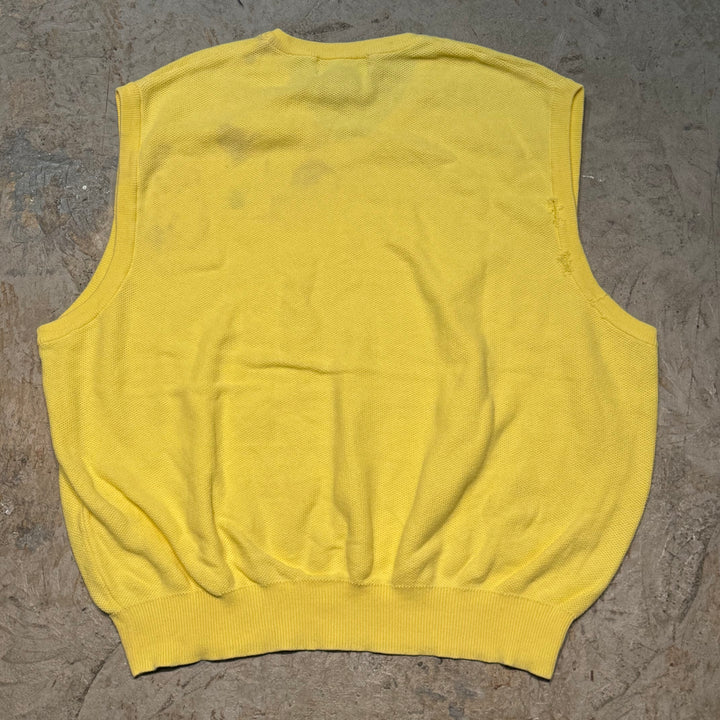 古着 POLO GOLF Ralph Lauren/ ポロゴルフラルフローレン/ Vネックニットベスト/ サイズ2XL
