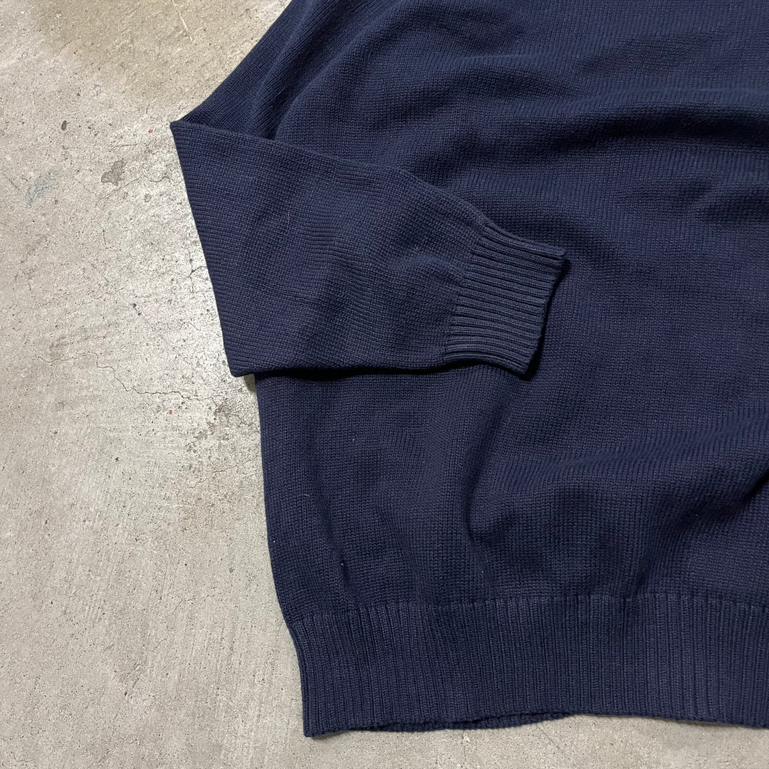 #3890 古着 POLO by Ralph Lauren/ポロバイラルフローレン/Cotton Knit Half Zip Sweaterコットンニットハーフジップセーター/サイズ3XL