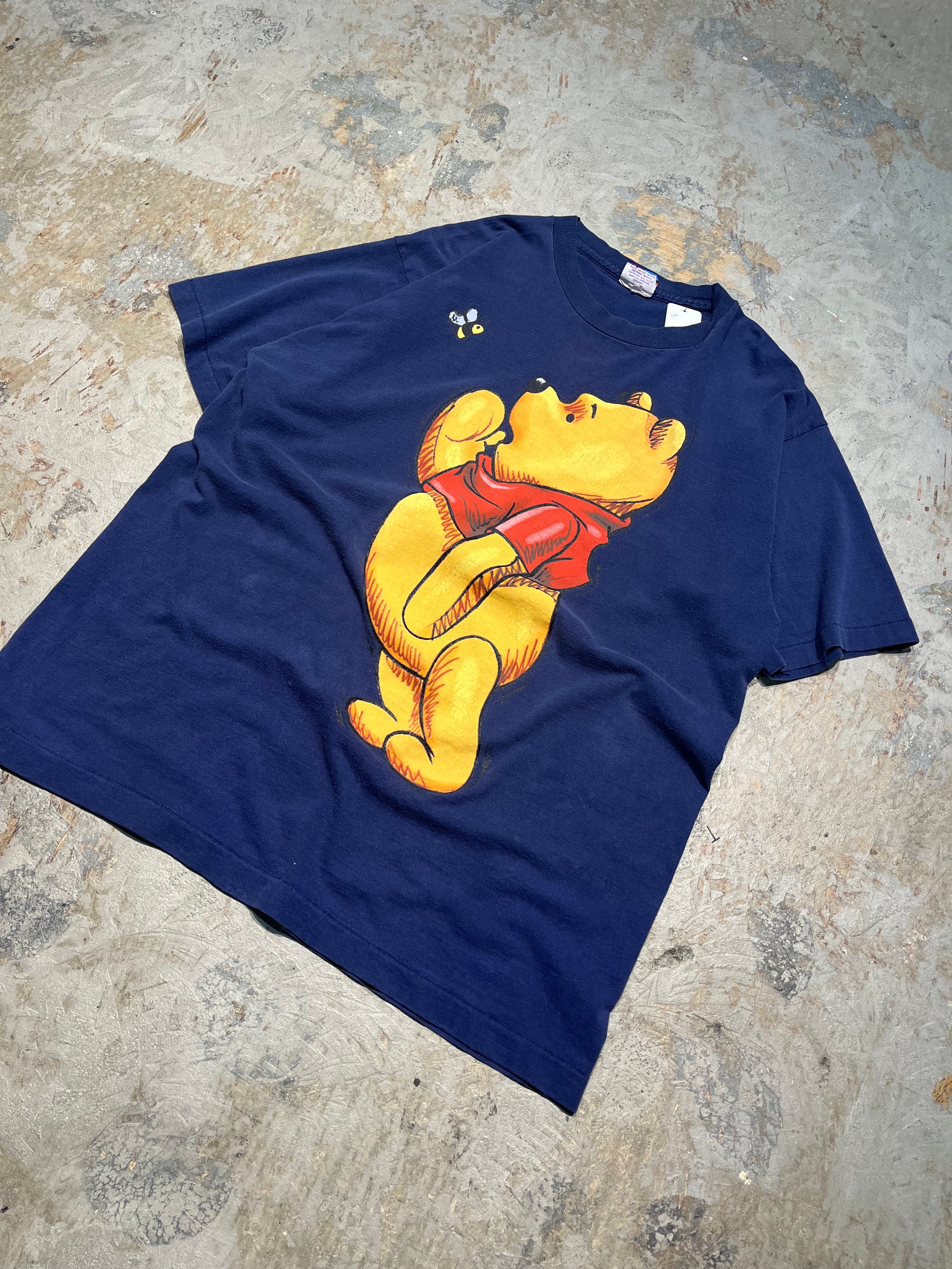 90年代　シングルステッチ　くまのプーさん　ディズニー　Tシャツ　アート 4a05d292e9d92017d613aa6fd9b247