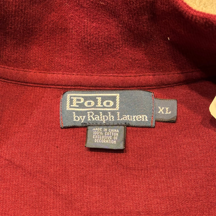 古着 POLO by Ralph Lauren/ ポロラルフローレン/ ハーフジップニットセーター/ サイズXL