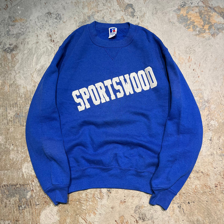 #3820 古着/Russell/ラッセル/Crewneck sweat/クルーネックスウェット/SPORTSWOOD/MADE IN U.S.A/サイズM