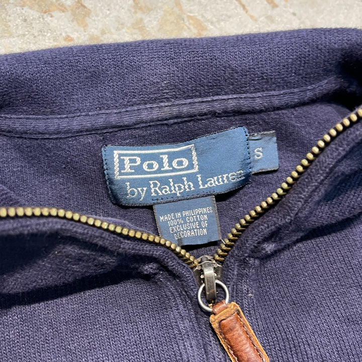 #3335 古着 Polo Ralph Lauren/ポロラルフローレン / Half Zip Cotton Knit Sweater/ハーフジップ コットンニット セーター / サイズS