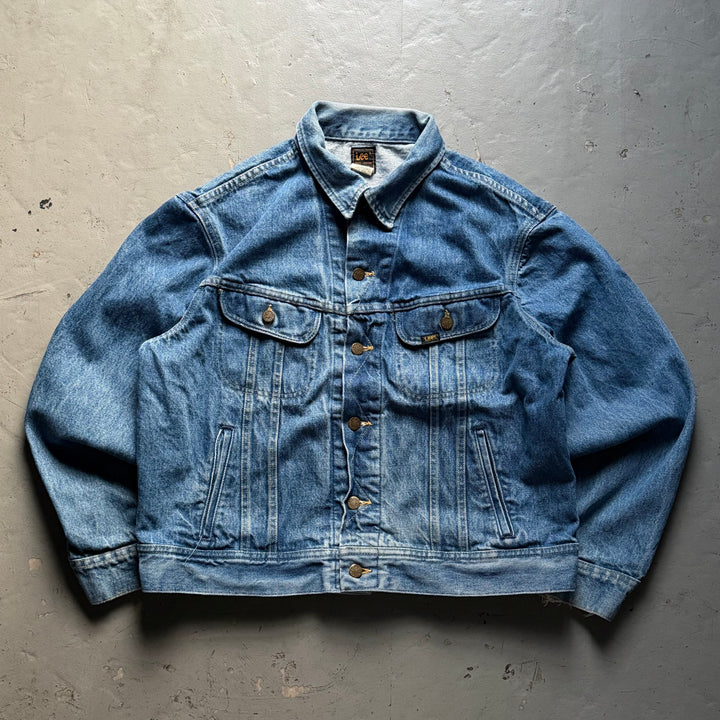 古着 USA製 80's Lee/リー/デニムジャケット/Gジャン/サイズL相当