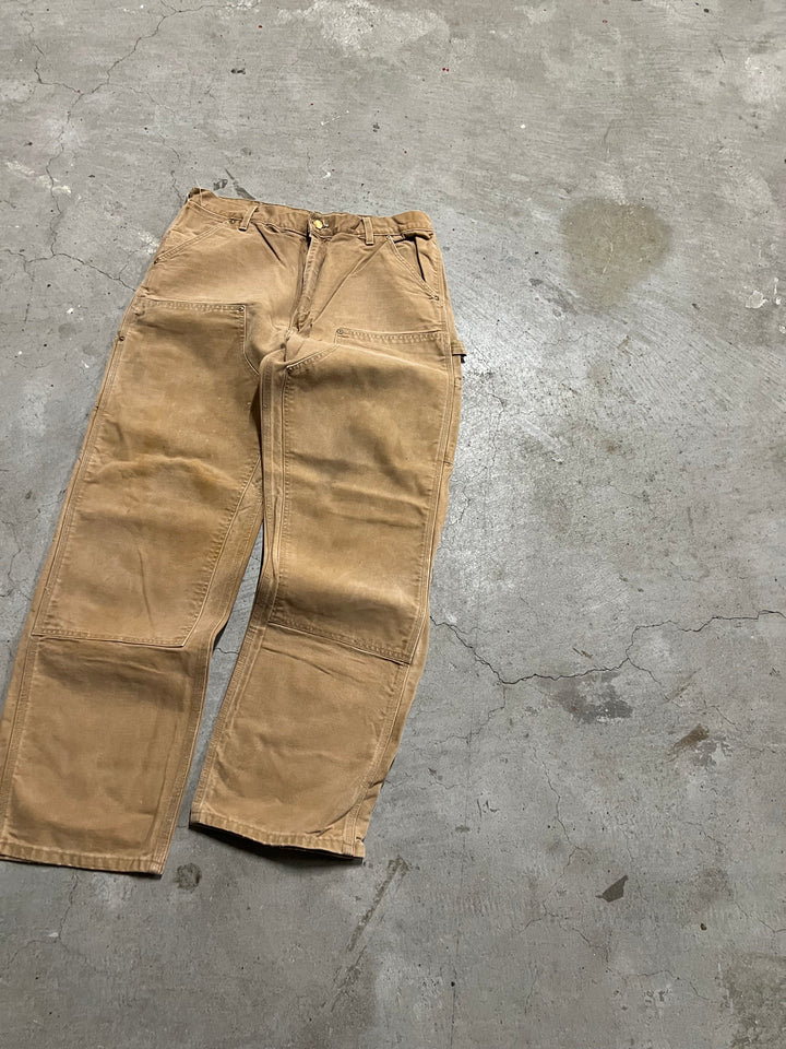 #MA06 古着 97's Carhartt/カーハート/ Duck Painter Pants/ダック地 ペインターパンツ/ワークパンツ/実寸サイズ35/30