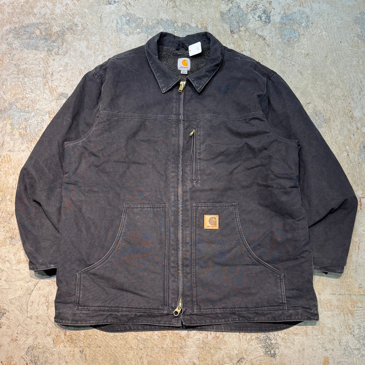 Used clothing Carhartt/ Carhartt/ Neck warm Liridge coat/ Duck fabric/ Boa lining/ Size XL