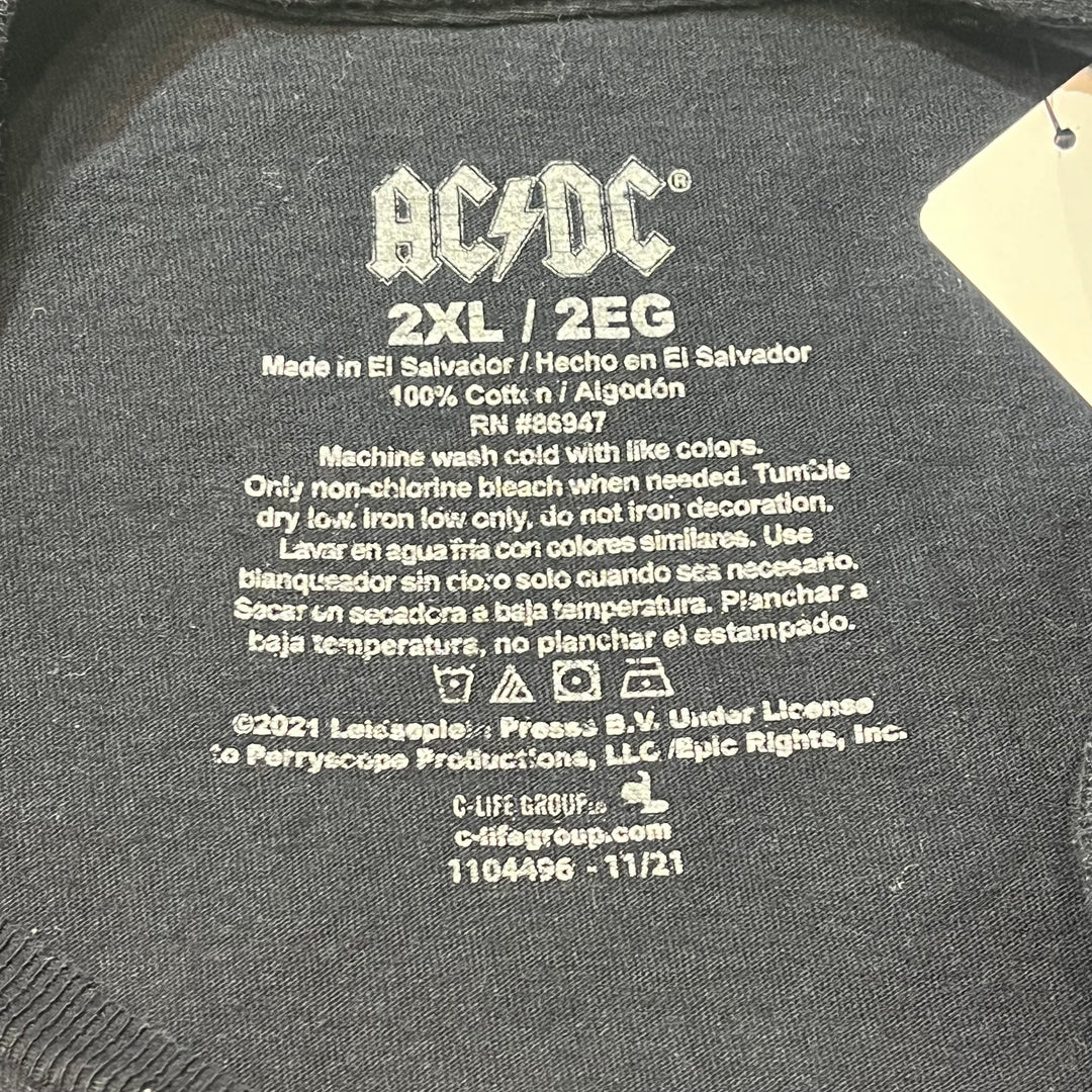 古着 AC/DC/エーシー・ディーシー/バンドプリントTシャツ/ サイズ2XL