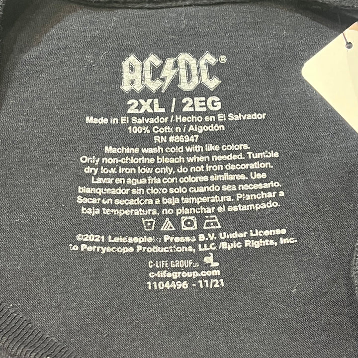 古着 AC/DC/エーシー・ディーシー/バンドプリントTシャツ/ サイズ2XL