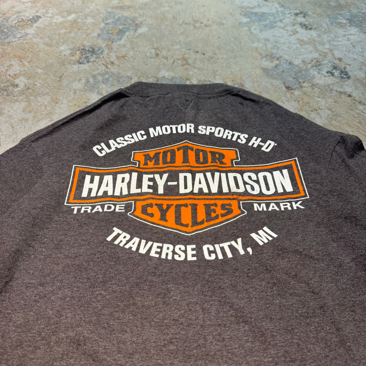 二手衣服Harley-Davidson/哈雷戴维森/印花T恤/尺码L
