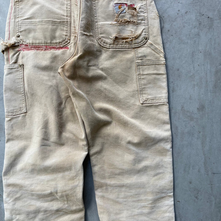 古着 USA製 Carhartt/カーハート/ダック地ペインターパンツ/ダブルニー/実寸サイズ33×31