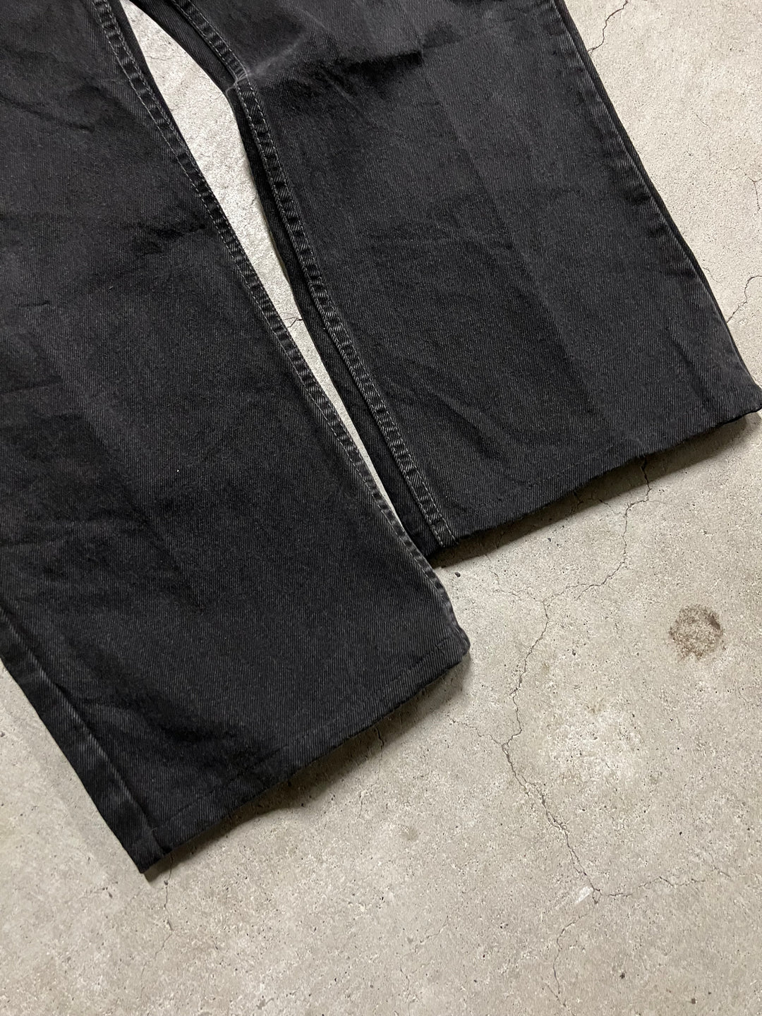 #MA25 古着 99's Levi's/リーバイス/Black Denim Pants/ブラックデニムパンツ/505/MADE IN CANADA/実寸サイズ35×27