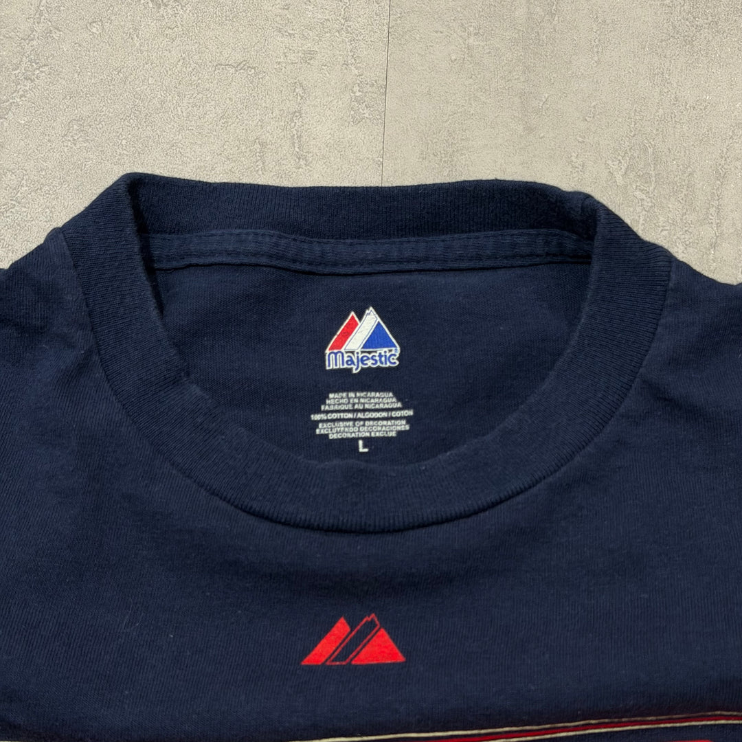 古着 Majestic/ マジェスティック/ New York Yankees/ニューヨーク ヤンキース/ プリントTシャツ/ サイズL