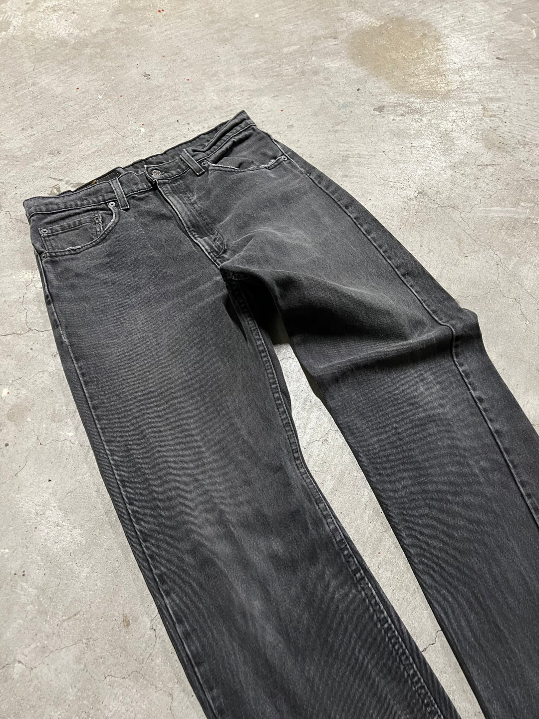 #MA21 古着 Levi's/リーバイス/Black Denim Pants/ブラックデニムパンツ/505/実寸サイズ32×31