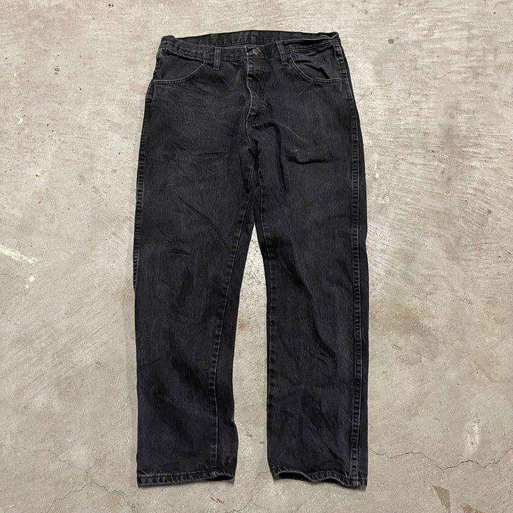 #4265 古着 RUSTLER/ラスラー/Black Denim Pants/ブラックデニムパンツ/サイズ36×30