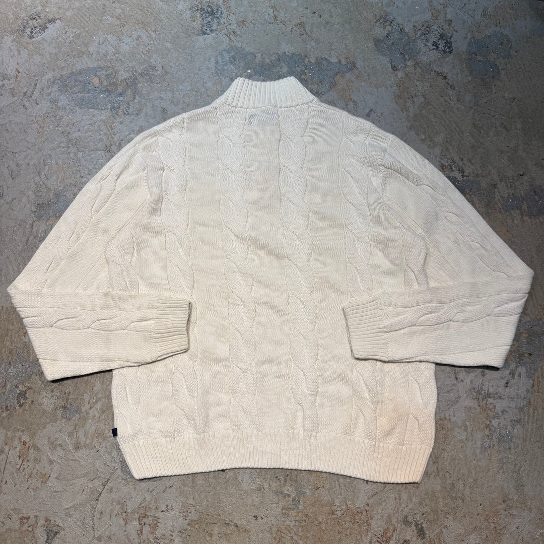 古着 CHAPS/ チャップス/ ハーフボタンニットセーター/ サイズXL相当