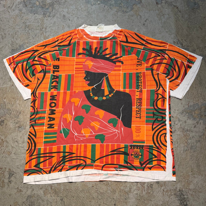 古着 KACY WORLD COLORS/ ヴィンテージTシャツ/ サイズXL