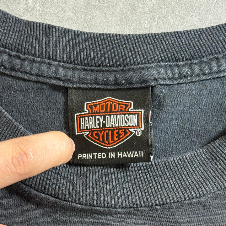 古着 Harley-Davidson ハーレーダビッドソン プリントTシャツ アメカジ サイズXL相当