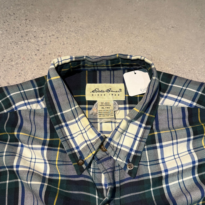 古着 Eddie Bauer/ エディー･バウアー/ 長袖シャツ/ チェック柄/ サイズXL