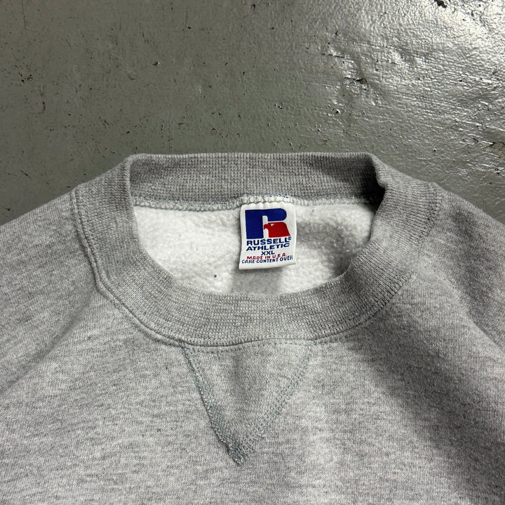 古着 90's USA製 RUSSELLATHLETIC/ ラッセル アスレチック/ クルーネックブランクスウェット/ 無地/ サイズXXL