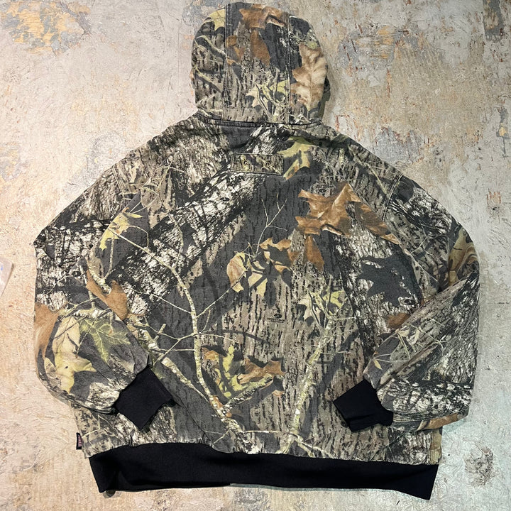 古着 USAVINTAGE/ジップアップ/ リアルツリージャケット/ ボア/ サイズXL