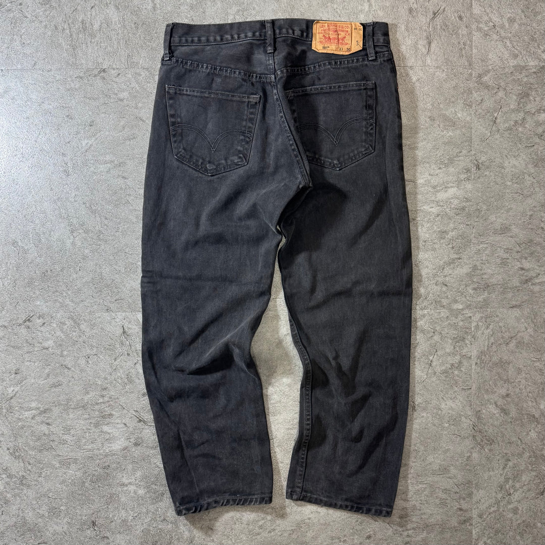 古着 Levi's/ リーバイス/ ブラックデニムパンツ/ 501/ 実寸サイズ32×28