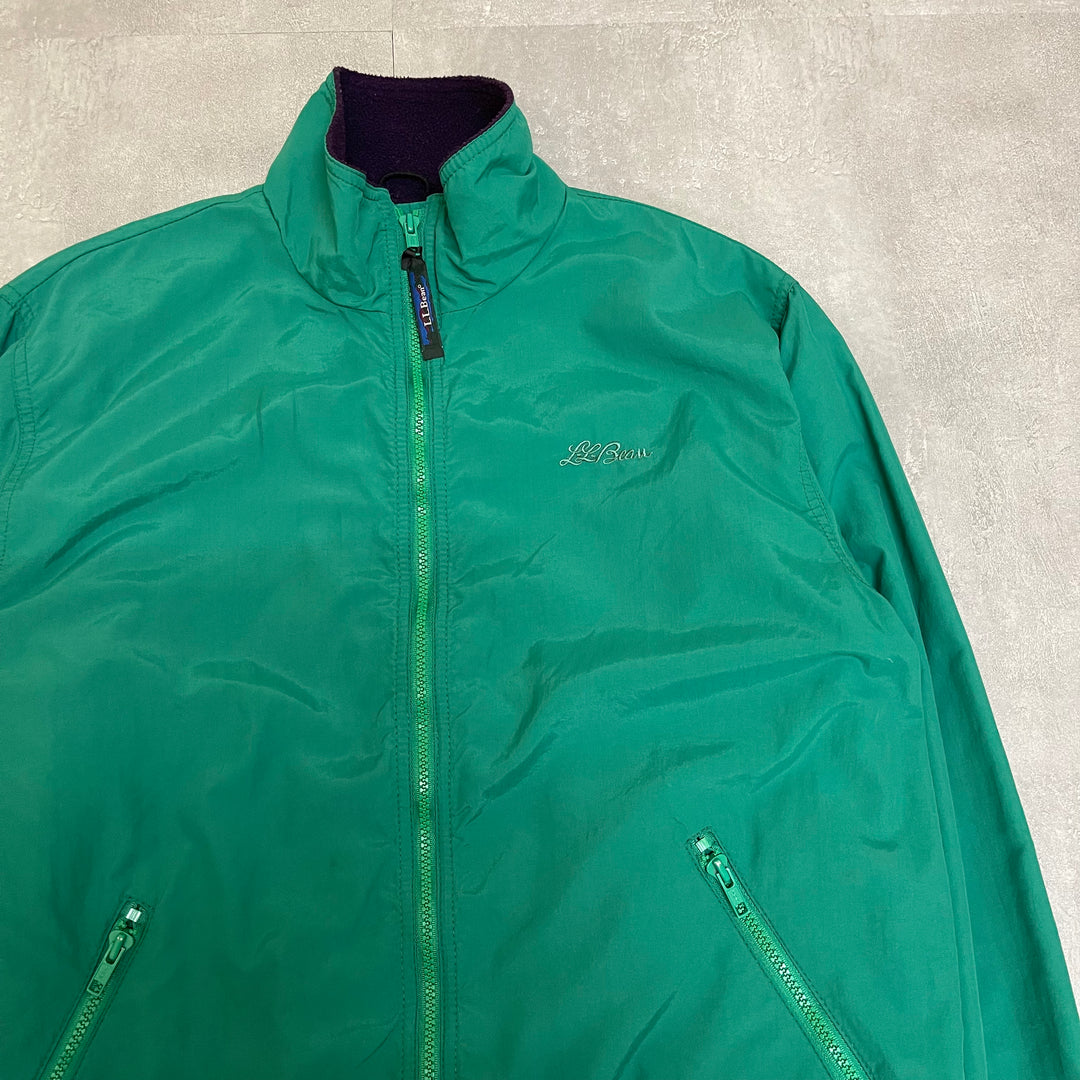 #1792 Used clothes LLBean / Three Season Jacket / Nylon jacket / Fleece lining / Size M equivalent