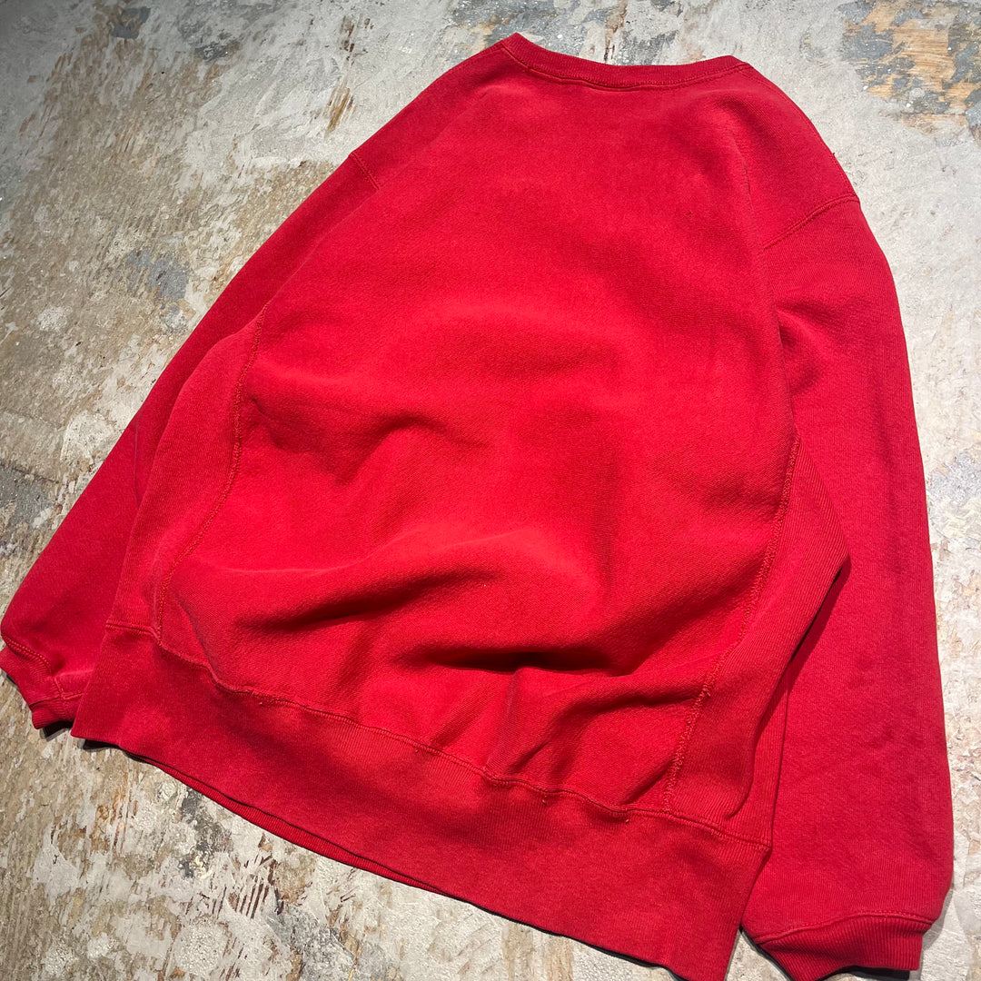 #1911 古着 90's Lee/リー Crewneck sweat/クルーネックスウェット/カレッジロゴ/reverse weave/リバースウィーブ/MADE IN U.S.A/CITY HIGH/サイズXL