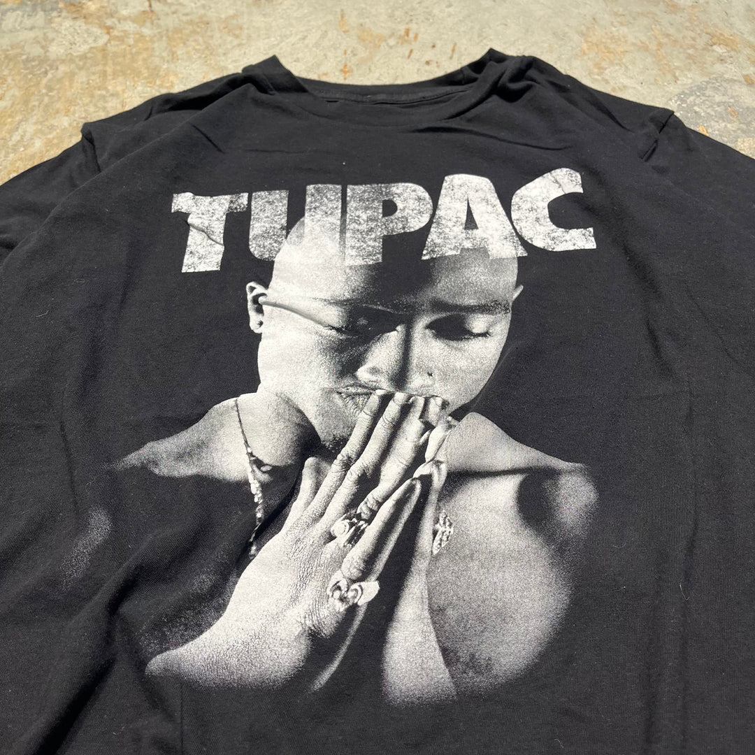 #4454 古着 2PAC/short sleeve t-shirt Tee/半袖シャツ/ダブルステッチ/2PAC/ツーパック/サイズL