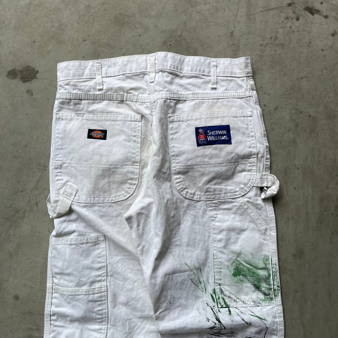 古着 Dickies×SHERWIN WILLIAMS/ディッキーズ× シャーウィン・ウィリアムズ/ ペインターパンツ / 企業ロゴ/ 実寸サイズ31×32