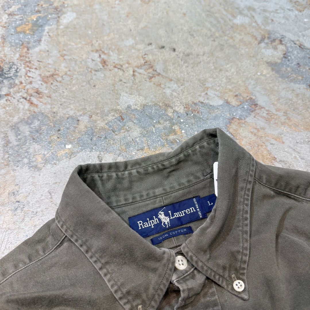 중고 의류 90의 Ralph Lauren/Ralph Lauren/Long Sleeve Shirt/Plain/Size L