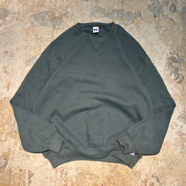 #4046 古着 Russell Athletic/ラッセル アスレチック/Crew Neck Blank Sweat Shirt/クルーネックブランクスウェット/サイズXLT