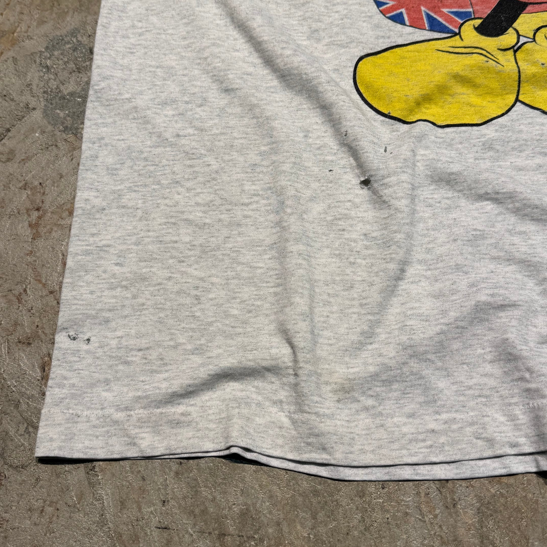 旧衣服90's Disney/米老鼠/单针印花T恤/尺寸XL相当