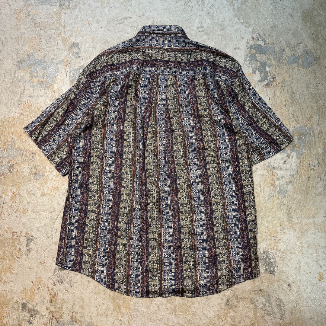 旧衣服Woolrich/羊毛rich/扣式短袖衬衫/总花样/尺寸L