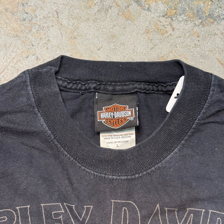 二手衣服Harley-Davidson/哈雷戴维森/印花T恤/尺码L