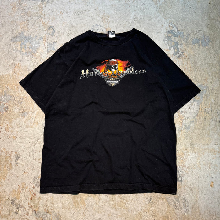 Used clothing Made in USA Harley-Davidson/Harley-Davidson/Printed T-shirt/Size 2XL