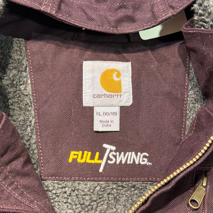 중고 의류 Carhartt/ Carhartt/ 풀 스윙 Sherpa 재킷/ 오리 직물/ Boa 안감/ 여성/ 크기 XL