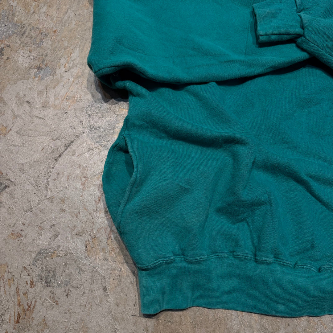 古着 USA製 90's L.L.Bean/エルエルビーン/ by Russell Athletic/ バイラッセルアスレチック/ ハーフジップスウェット/ サイズL