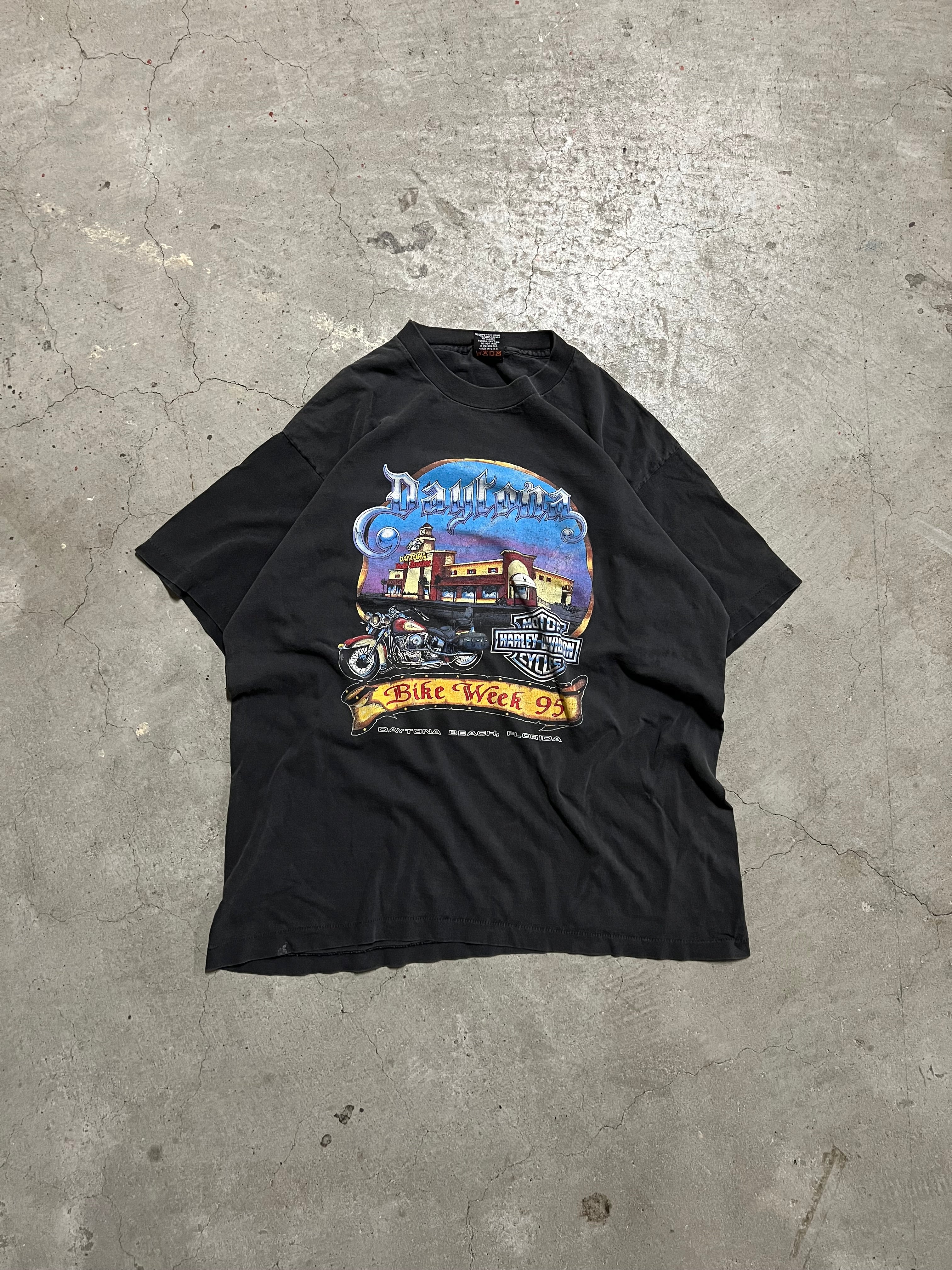 90s HARLEY-DAVIDSON 95周年 Tee ハーレーダビットソン 古着 90s USA製 HARLEY DAVIDSON バー&シールド 95周年 アニバーサリー