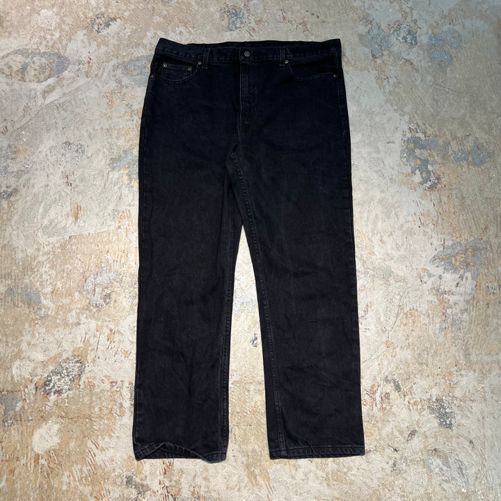 #4763 古着 unknow/Black Denim Pants/ブラックデニムパンツ/サイズ38×30