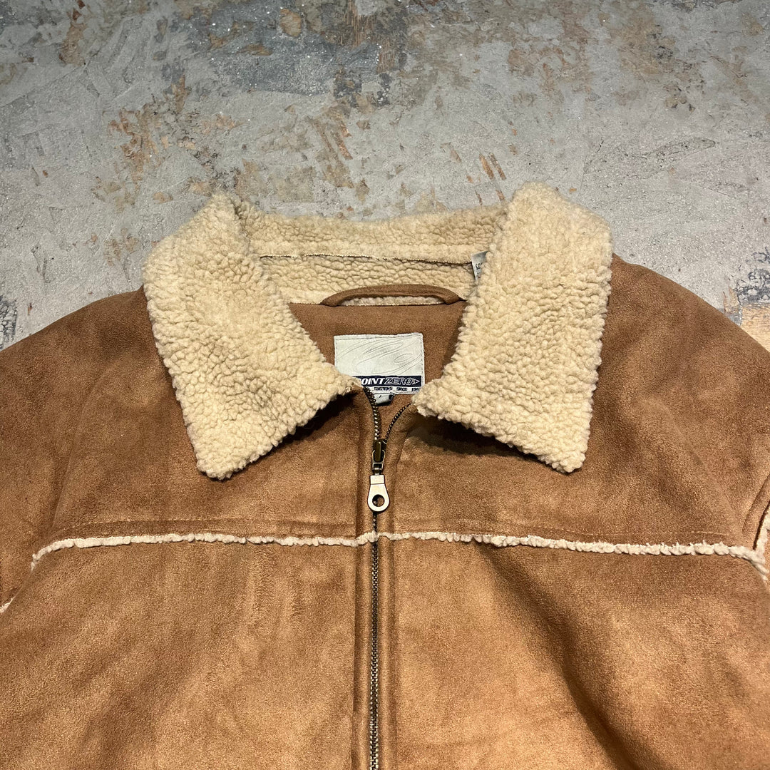 #3114 古着 Unknow/Zip Up Shearling Jacket/ジップアップシアリングジャケット/サイズL