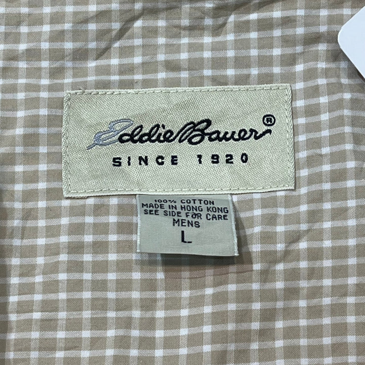 古着 Eddie Bauer/エディー･バウアー/ ボタンダウン長袖シャツ/チェック柄/サイズL