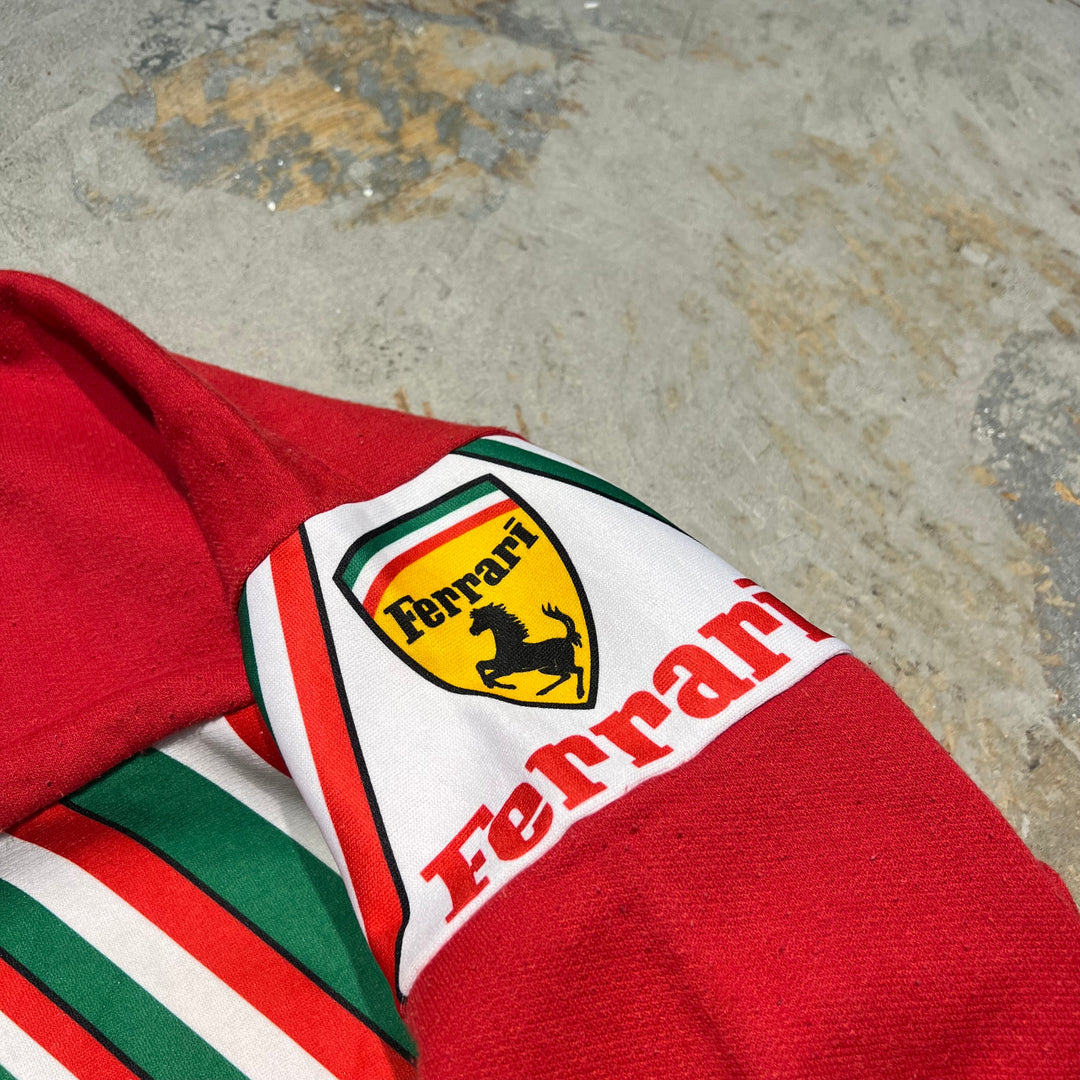 #3911 古着 Crew Neck Switching Sweat Shirt/クルーネックスイッチングスウェット/Ferrari/フェラーリ/サイズL相当