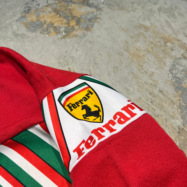 #3911 古着 Crew Neck Switching Sweat Shirt/クルーネックスイッチングスウェット/Ferrari/フェラーリ/サイズL相当