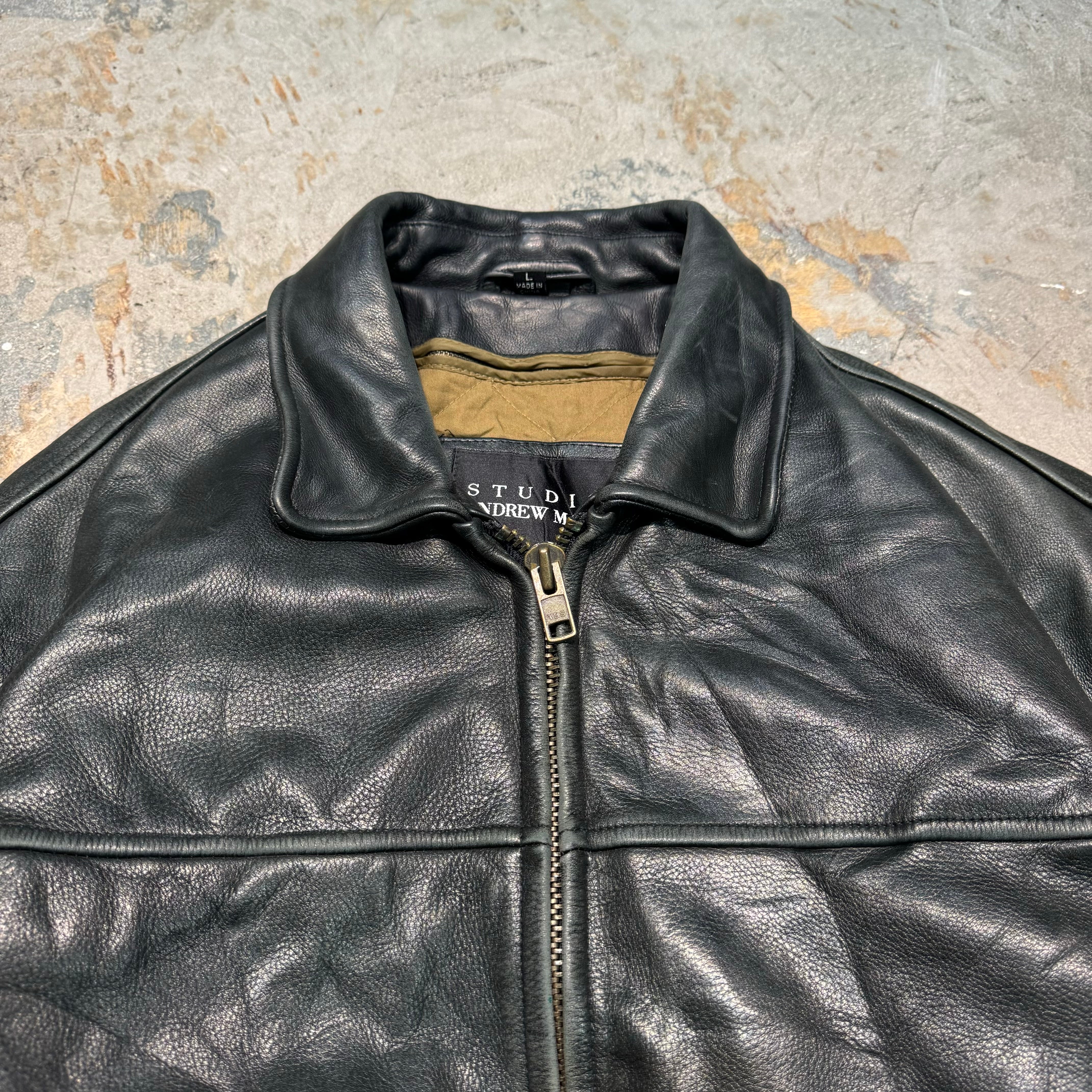 古着 WILSONS LEATMER/ ウィルソンレザー/ ジップアップレザー