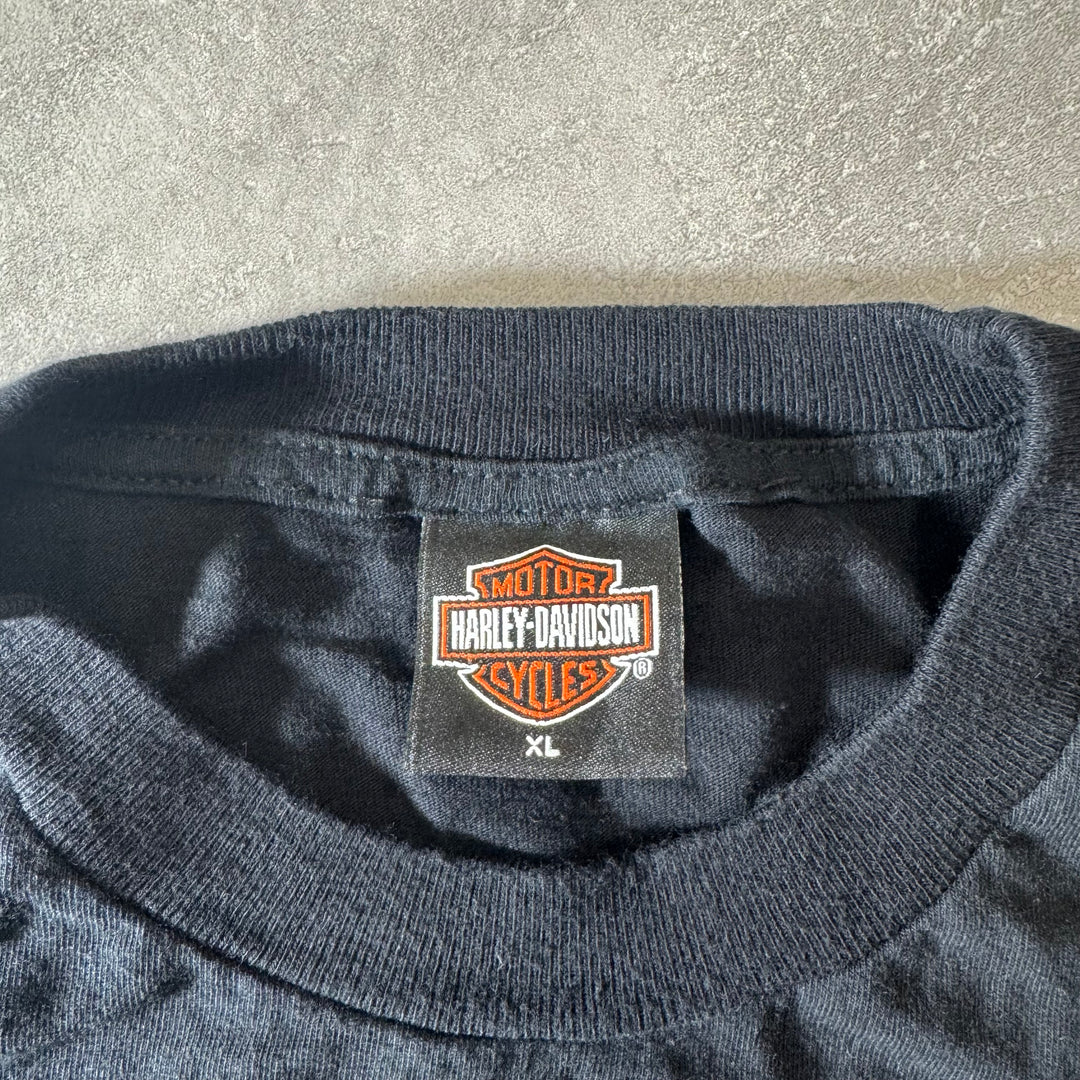 古着 USA製 Harley-Davidson ハーレーダビッドソン プリントTシャツ サイズXL